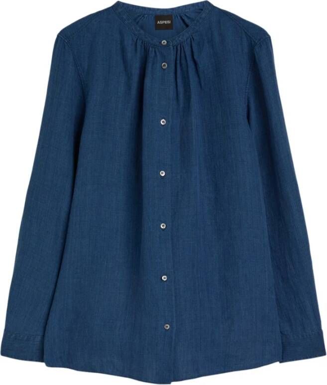 Aspesi Stijlvol en Comfortabel Denim Overhemd voor Vrouwen Blauw Dames