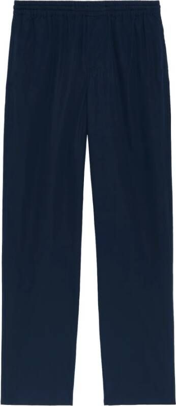 Aspesi Straight Trousers Blauw