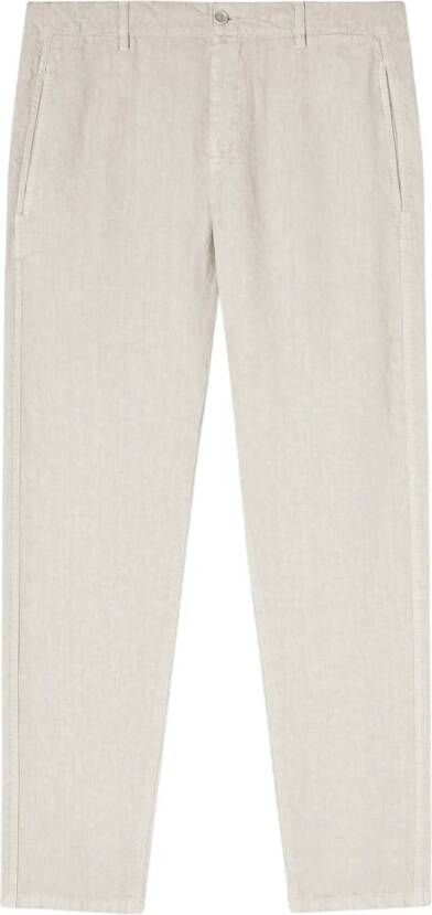 Aspesi Cr?mekleurige Katoenen Chino`s voor Heren Wit Heren