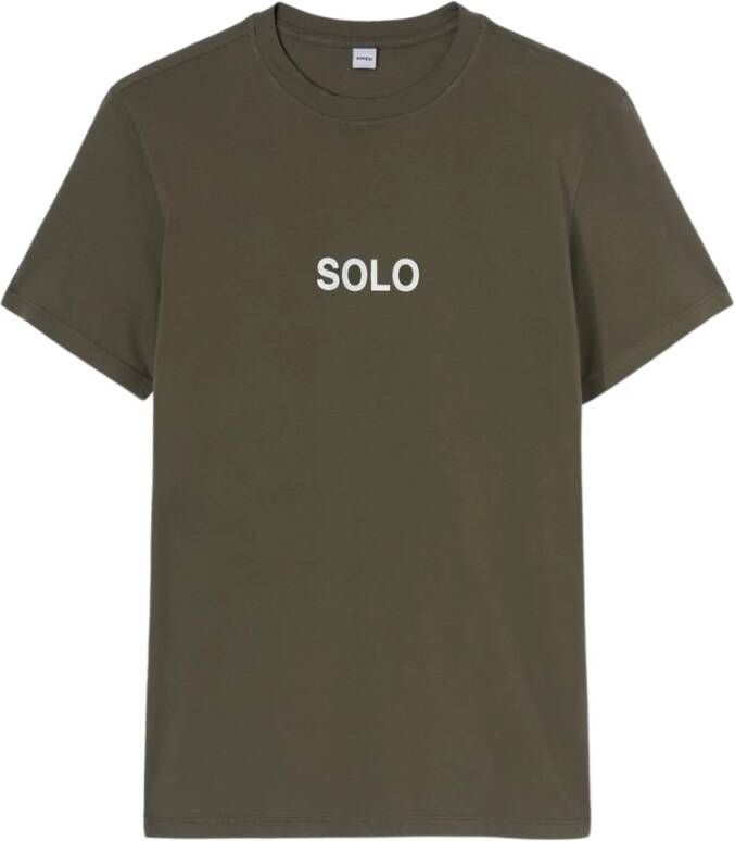 Aspesi Klassiek Militair T-shirt Green Heren