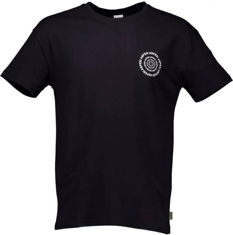 Aspesi Tijdloos Design Katoenen T-shirt Black Heren