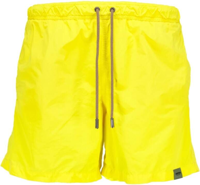 Aspesi Tijdloze en veelzijdige gele zwembroek Yellow Heren