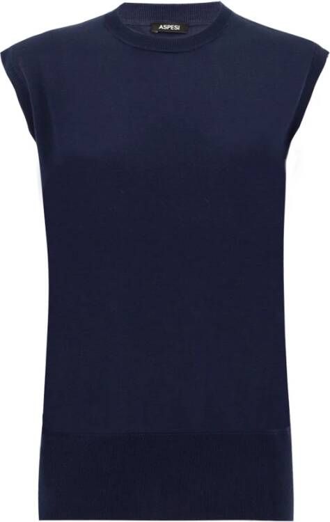 Aspesi Top Blauw Dames