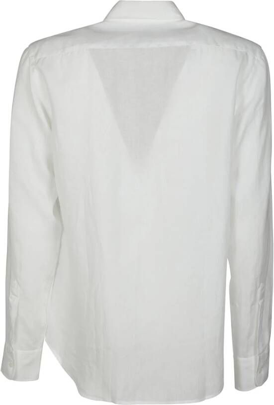 Aspesi Upgrade je casual garderobe met 01072 Bruce shirt Wit Heren