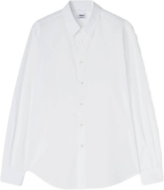 Aspesi Witte Poplin Formele Overhemd Wit Heren