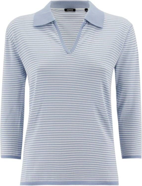 Aspesi Women Clothing T-Shirts Polos Blauw Dames