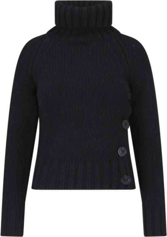 Aspesi Zwarte Sweaters Style Model Name Zwart Dames
