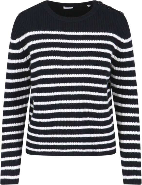 Aspesi Zwarte Sweaters Style Model Name Black Dames