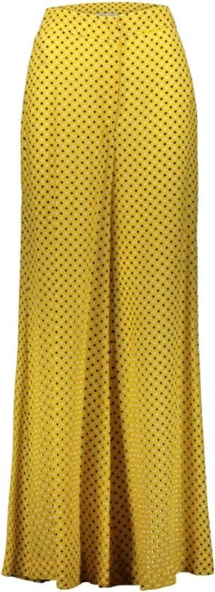 Attic and Barn Wide Trousers Yellow Dames