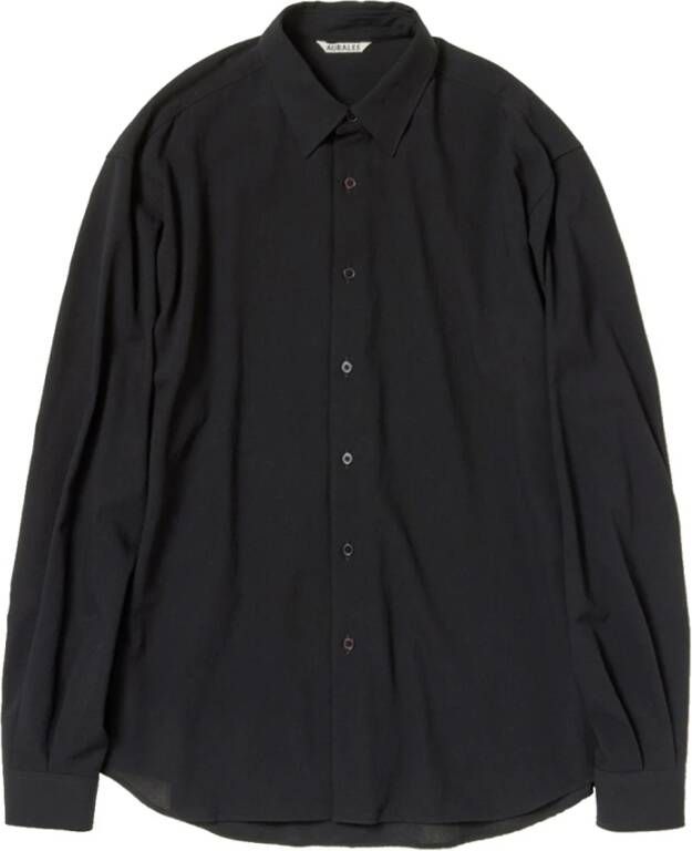 Auralee Casual Shirts Zwart Heren
