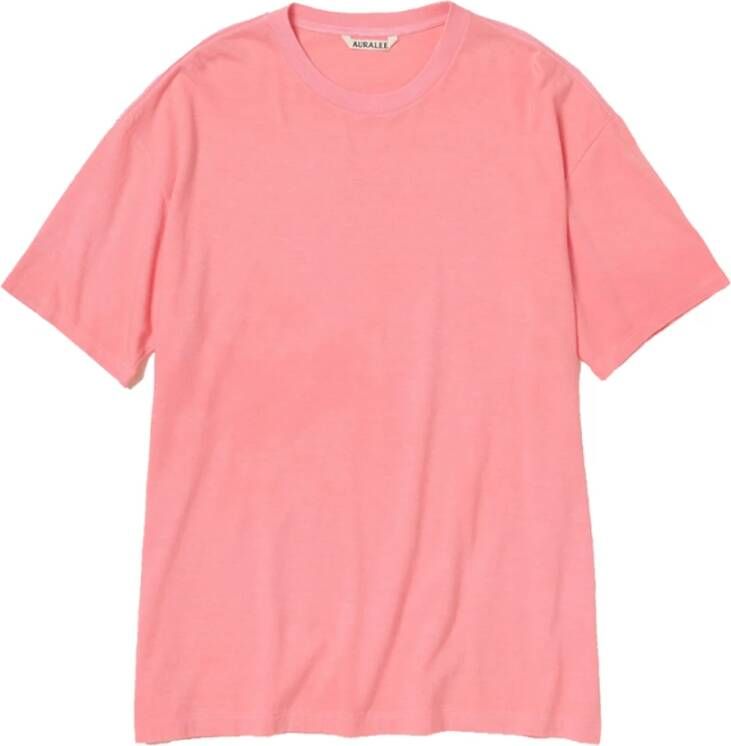 Auralee T-Shirts Roze Heren
