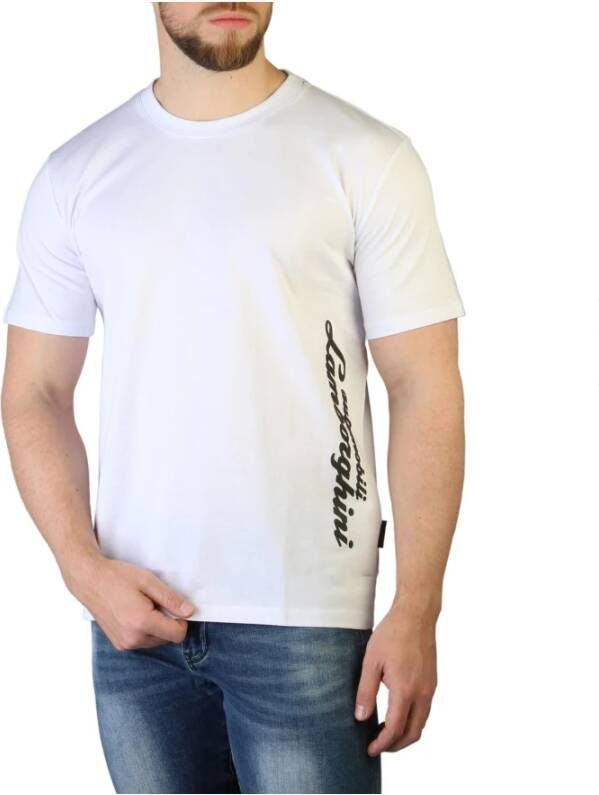 Automobili Lamborghini Heren T-shirt met korte mouwen White Heren