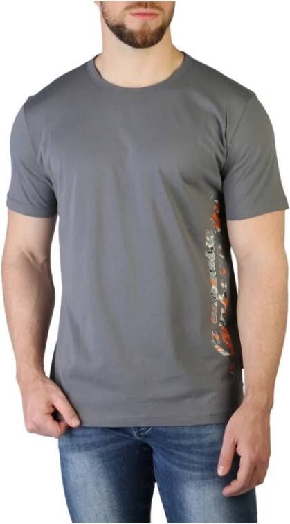 Automobili Lamborghini Heren T-shirt met korte mouwen Gray Heren