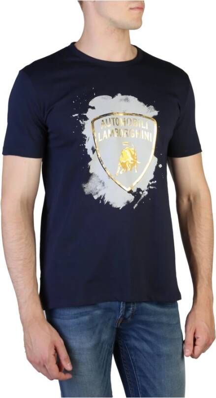 Automobili Lamborghini T-shirt Blauw Heren