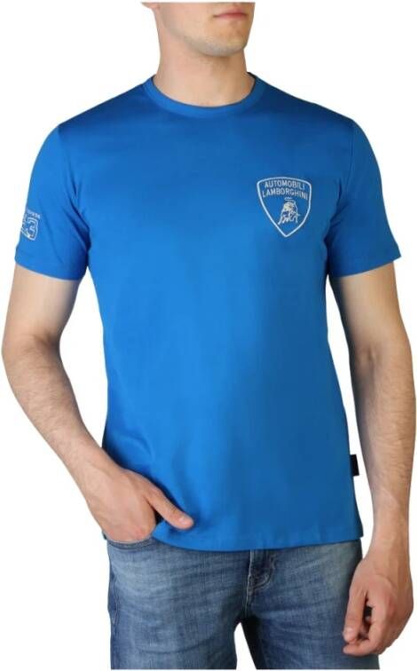 Automobili Lamborghini T-shirts Blauw Heren