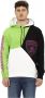 Automobili Lamborghini White Cotton Sweater with Hood and Drawstring Maxi Shield Logo 100% Cotton Wit Heren - Thumbnail 1
