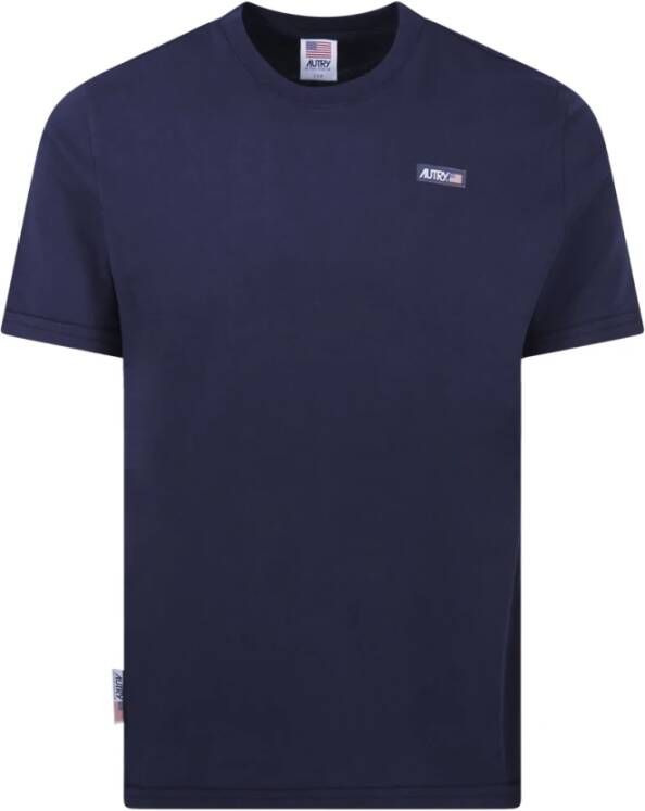 Autry 401B Blauwe T-Shirt Icon voor Heren Blauw Heren