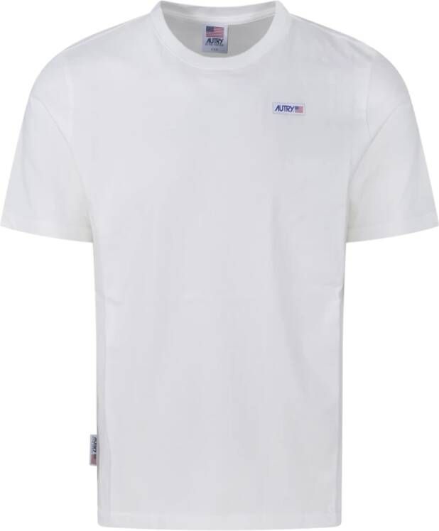 Autry 401W Wit T-Shirt Icon voor Heren Wit Heren