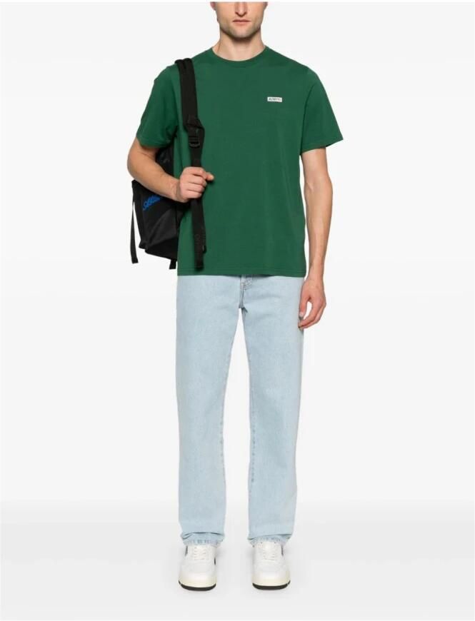 Autry Groene T-shirts en Polos met Logoed Patch Green Heren - Foto 4