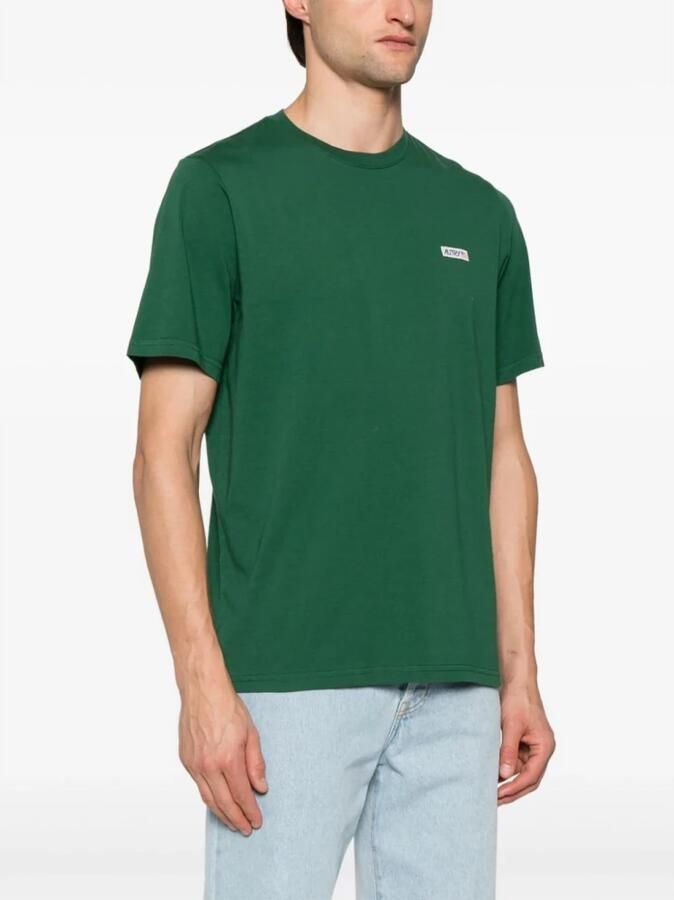 Autry Groene T-shirts en Polos met Logoed Patch Green Heren - Foto 2