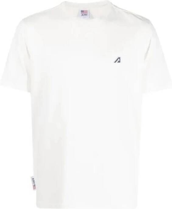 Autry Iconische Actie Katoenen T-shirt White