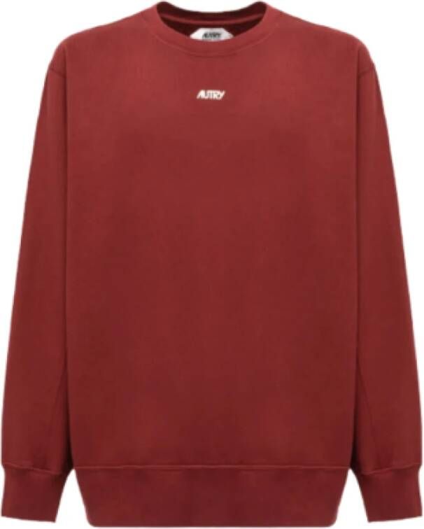Autry Stijlvol Sweatshirt met Logo-Print Red Dames