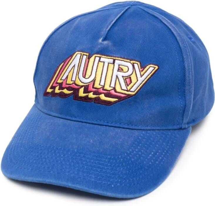 Autry Blauwe Aerobics Cap Blijf Cool en Stijlvol met CAP Aerobic UNI Tinto Blue Blauw Heren