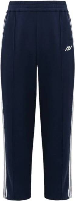 Autry Blauwe sportieve broek met witte zijstrepen Blauw Heren