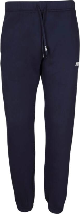 Autry Blauwe sweatpants met logo Blauw Heren