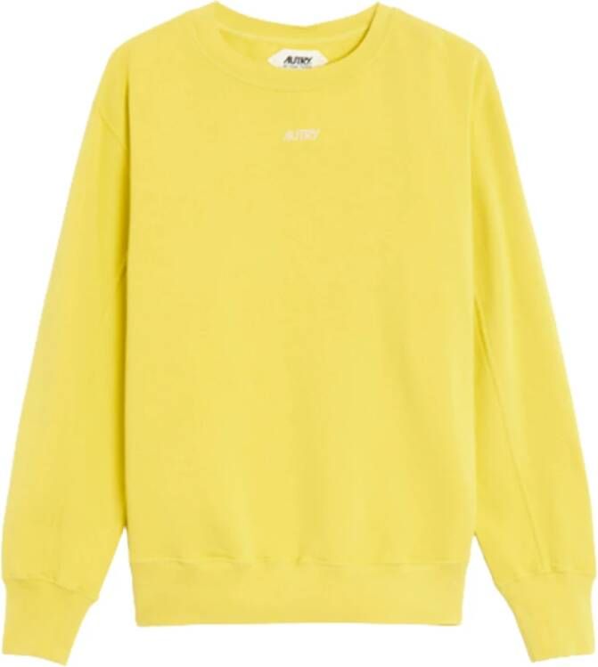 Autry Gele Sweatshirt Yellow Heren