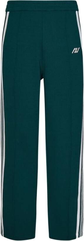 Autry Groene sportieve broek met zijstrepen Green Heren
