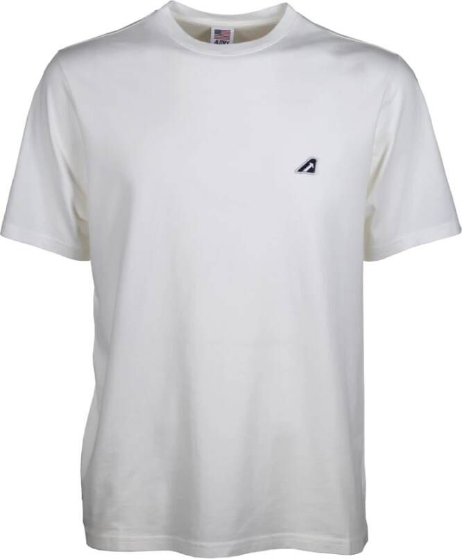 Autry Iconische Actie Katoenen T-shirt White