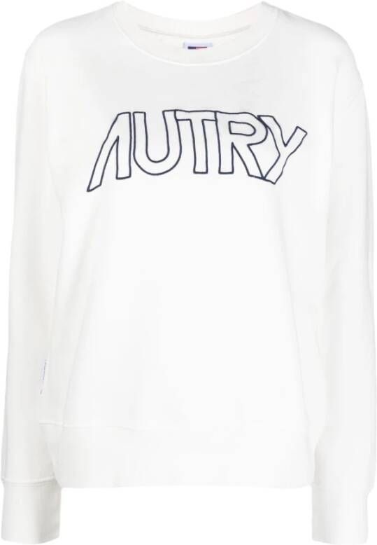 Autry Witte Katoenen Action Wear Sweatshirt White Dames - Foto 1