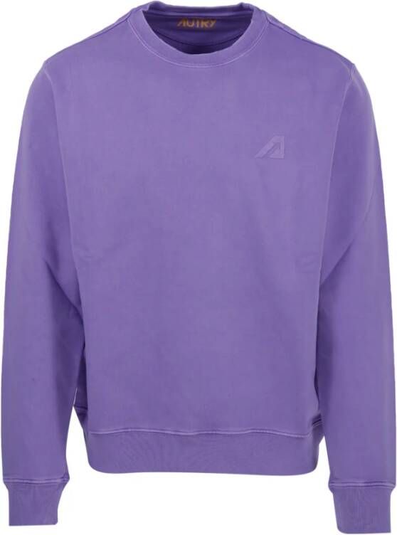 Autry Lila Vintage College Sweatshirt Purple Heren