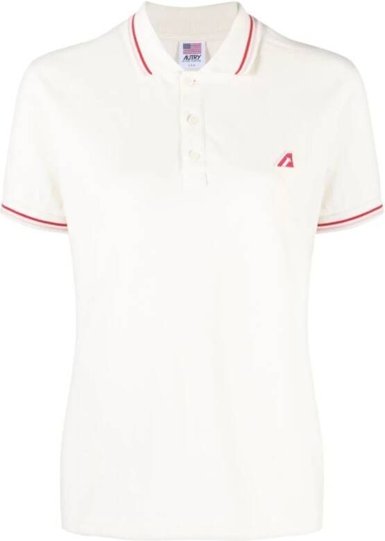 Autry Klassieke Polo Shirt voor Vrouwen White Dames