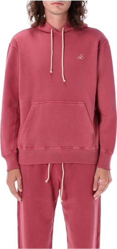 Autry Rode Gebreide Hoodie voor Heren Rood Heren