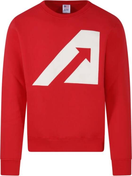 Autry Rode Sweatshirt Icon voor Mannen Rood Heren