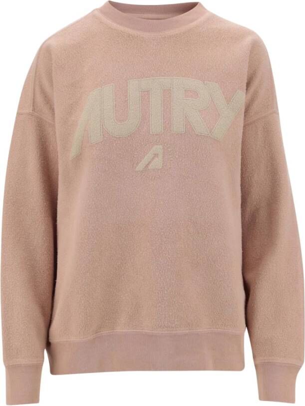 Autry AmourApparel Katoenen Sweatshirt met Voorkantprint Pink Dames