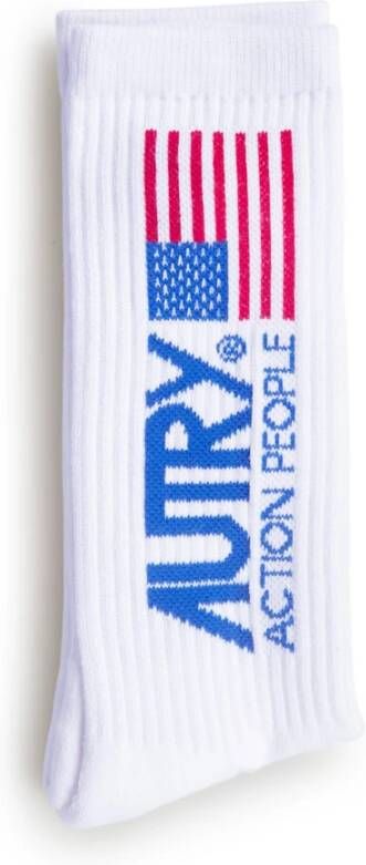 Autry Witte sokken met logo White