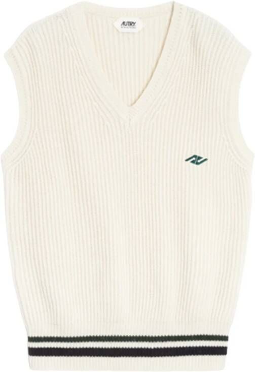 Autry Sportieve Witte Gilet White Heren