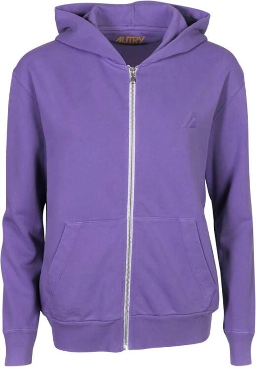 Autry Supervintage Lilac Hoodie voor Mannen Paars Heren