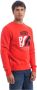 Autry Iconisch Print Sweatshirt Rood Heren - Thumbnail 3