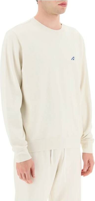 Autry Tennis Sweatshirt van Loop-Back Katoen White Heren