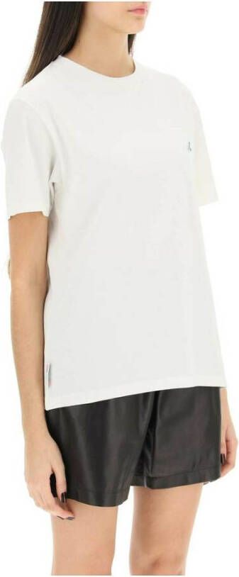 Autry Iconische Actie Katoenen T-shirt White Heren