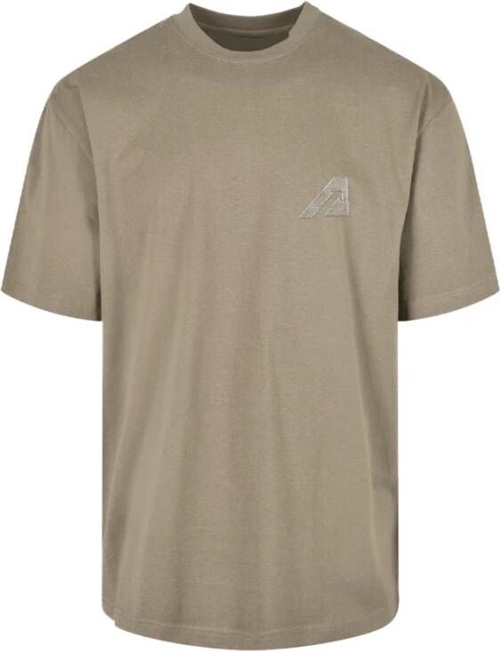 Autry Hoge kwaliteit Skin T-shirt voor mannen Groen Heren