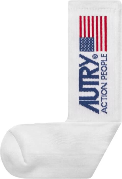Autry Witte sokken met logo White