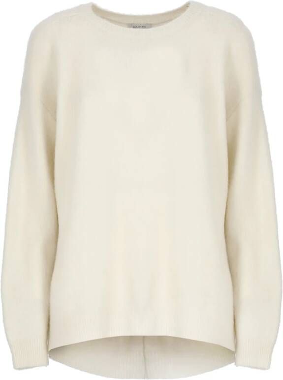 Avant Toi Ivoor Merino Wol Trui voor Vrouwen Beige Dames