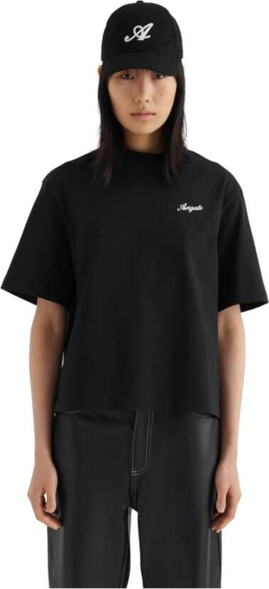 Axel Arigato Biologisch Katoenen Oversized T-shirt Zwart Dames