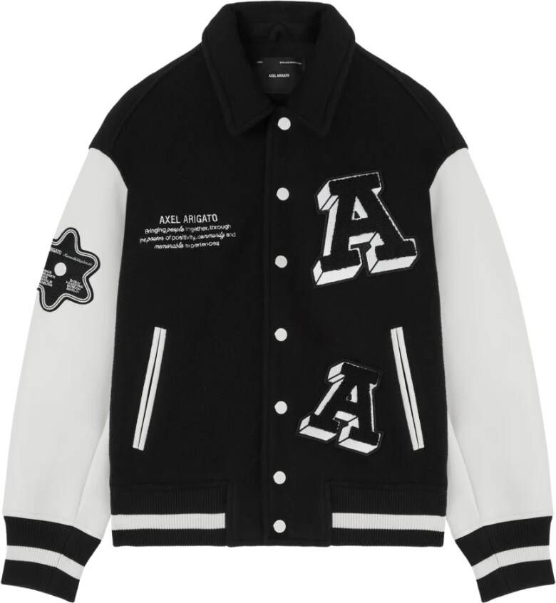 Axel Arigato Illusion Varsity Jacket Black Heren