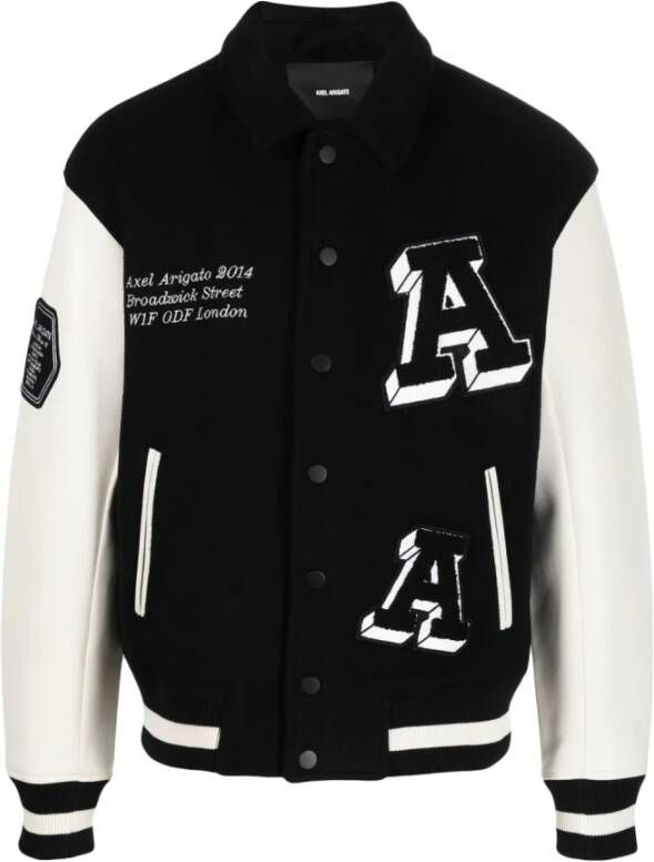 Axel Arigato Illusion Varsity Jacket Black Heren